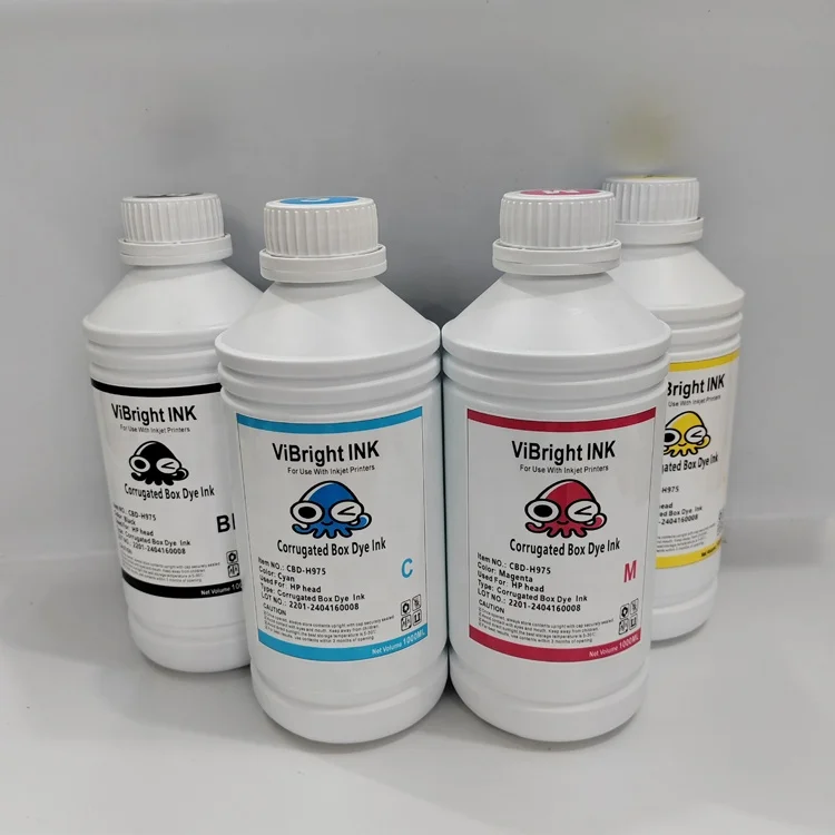 Corrugated boxpigment ink for 975 printer head Corrugated cardboard kraft paper coated paper print waterproof pigment ink