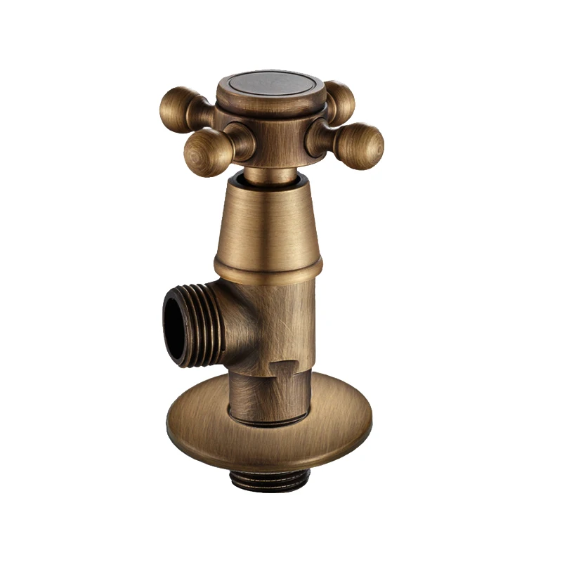 High quality european antique bathroom angle valve brass 1/2  water valve stop valve
