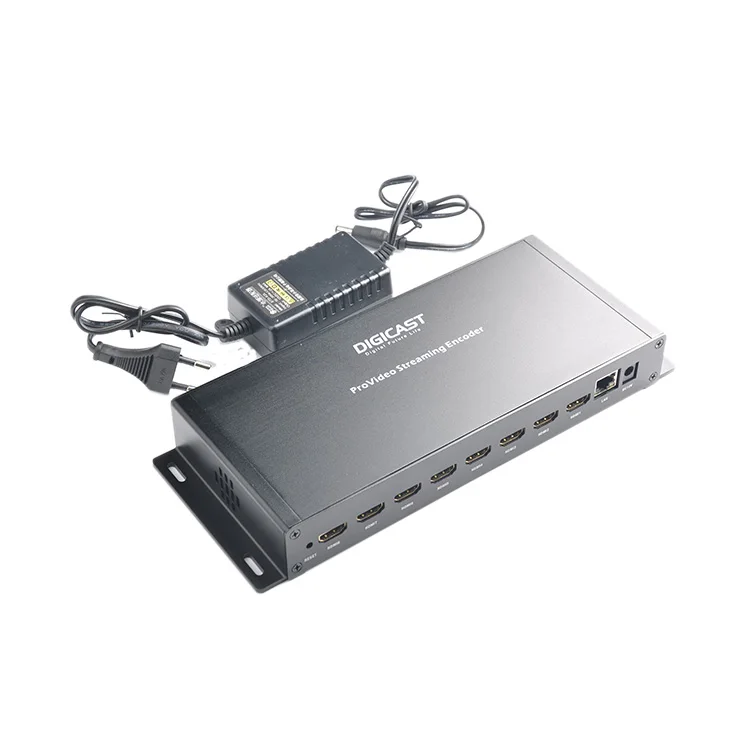Цифровой 1080P HD 8 в 1 H 264 кодировщик HDMI для реального времени IPTV