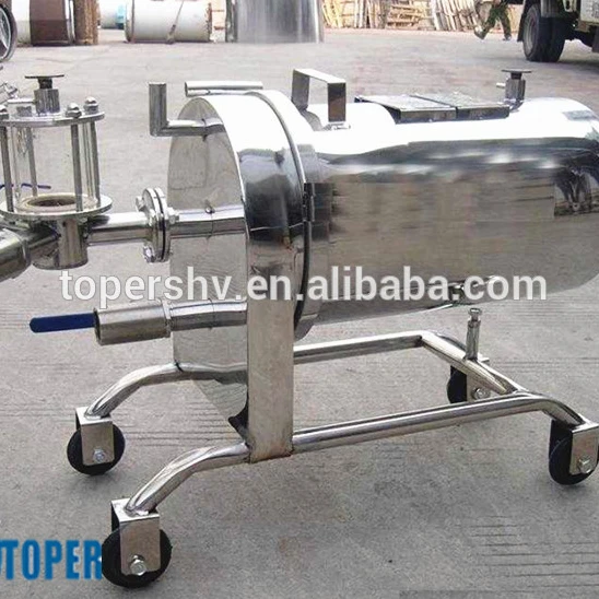 
High filtration effect food grade stainless steel diatomite fiter for red wine filtration 