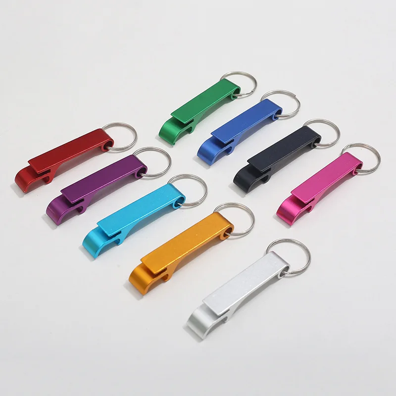 Personalized Custom Printed Logo Metal Mini Portable Beer Bottle Opener Zinc Alloy Key Chains Opener Metal Keychain