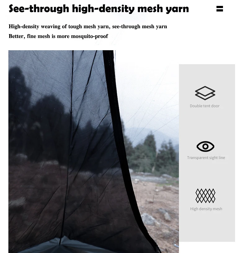 Wholesale Black Pyramidal Tents Camping Outdoor Black Knight Tent Family Tent