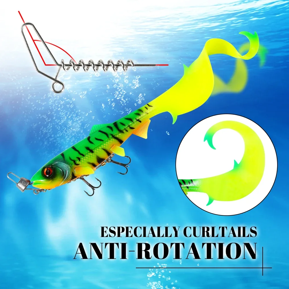 Spinpoler Pike Screw Fishing Pin Spring Twist Lock  Stainless Steel Spiral Centering Pin For Swimbait Keeper Accessories