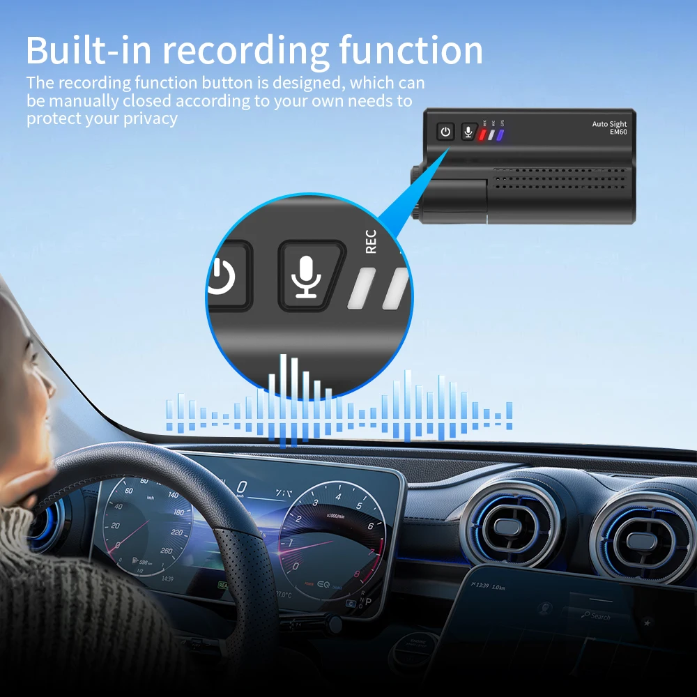 Auto Sight Wireless Dashcam Safety Net Camera 4k Car Camera With GPS User Manual Super HD 1296P Car Camera DVR Video Recorder
