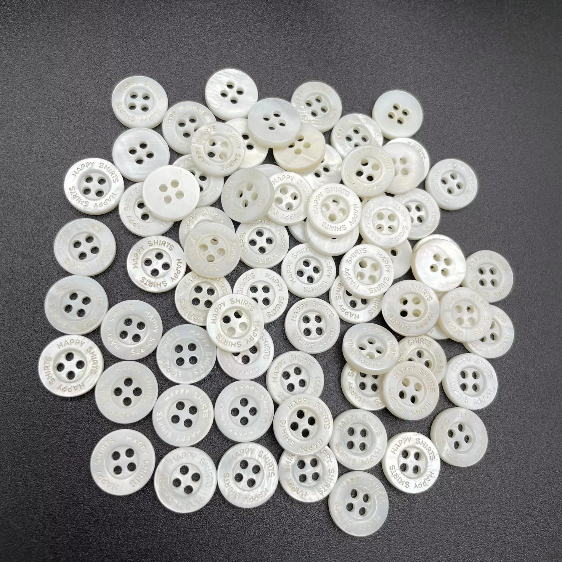White Genuine Mother of Pearl Buttons Set, Pearl Shell Buttons for Sewing Clothes Blazer Suits Shirts Crafts DIY 15mm/18mm/20mm