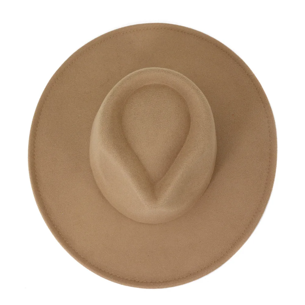 Высококачественная фетровая шляпа унисекс с широкими полями