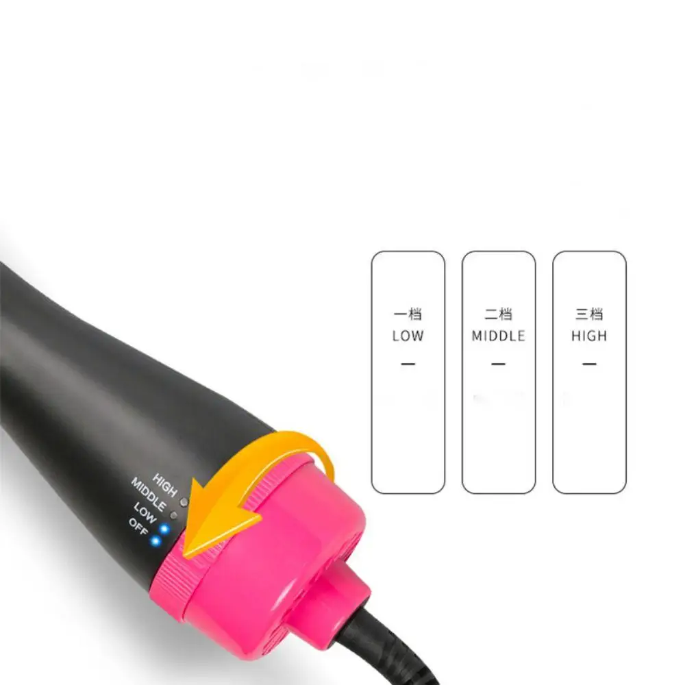 Профессия дизайн 4-х скоростной мульти-функциональный горячего воздуха щипцы для завивки волос гребень 360 градусов вращающийся завивки волос гребень