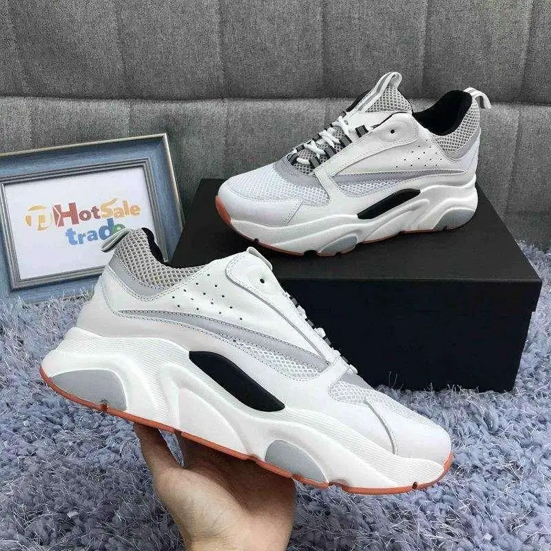 alibaba hot selling luxury designer shoes famous dio brands 2021 Calfskin Men Women italian Leather mesh jogging Shoes