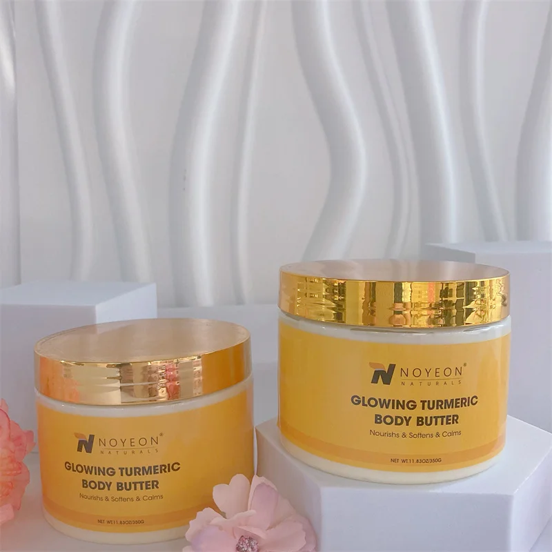 Hot selling pure natural mild whitening turmeric body cream with low MOQ