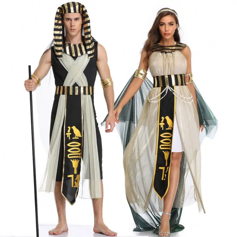 Halloween Costumes Cosplay Egypt Pharaoh Greek Goddess Stage Opera Performance Outfits