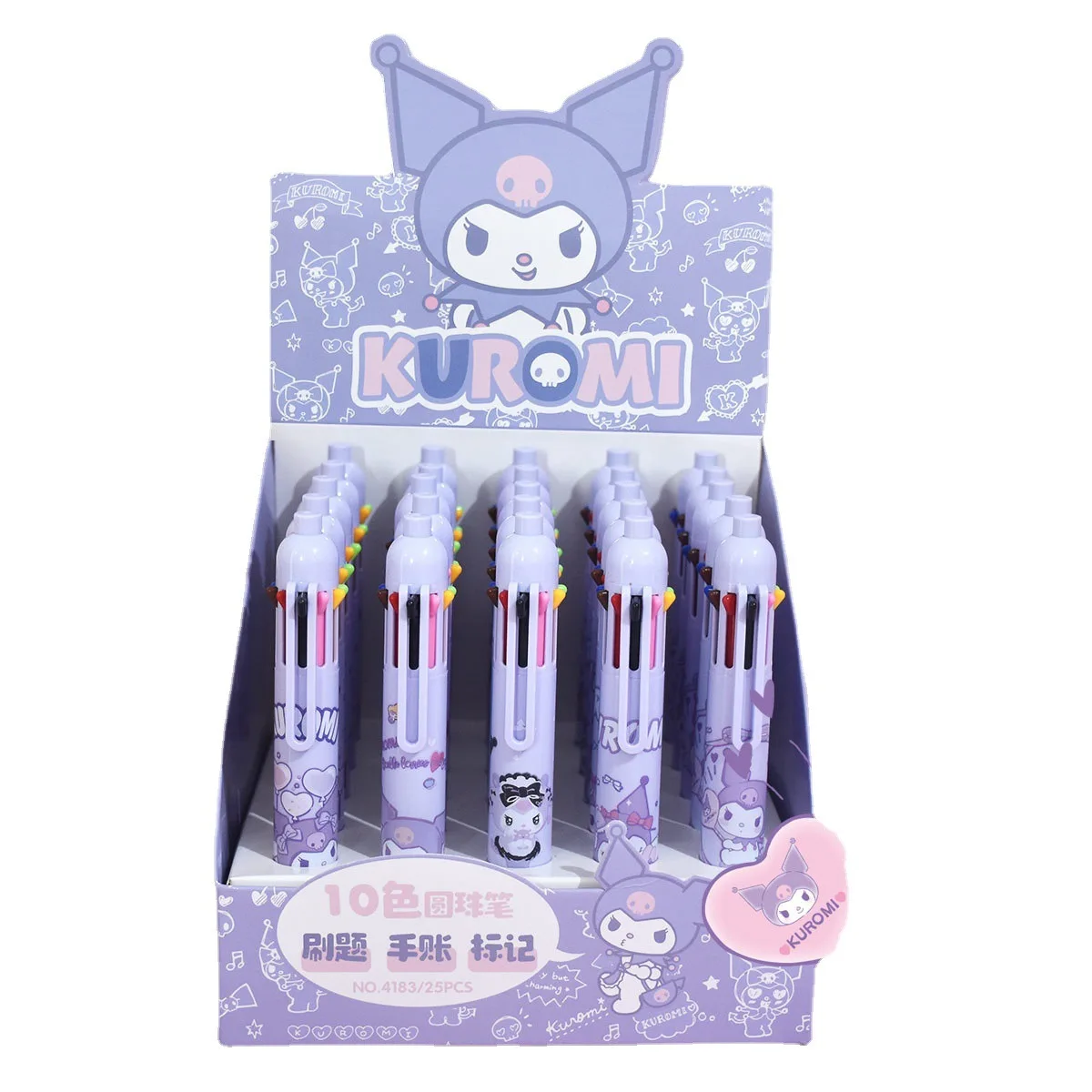 High appearance level limit cartoon multicolor ballpoint pen students must hand book 0.5 press stroke ballpoint pen gel pen