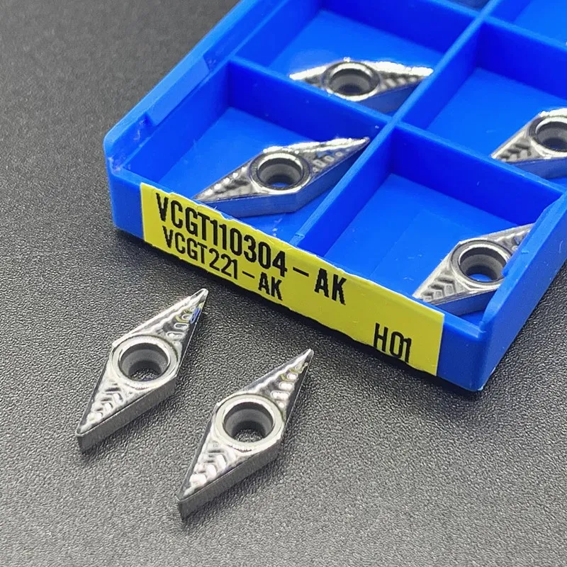 VCGT110302 AK H01 Aluminum Cutter Blade Insert Cutting Tools VCGT 110302 AL+TIN Lathe Tool CNC Machine Cutting Tools