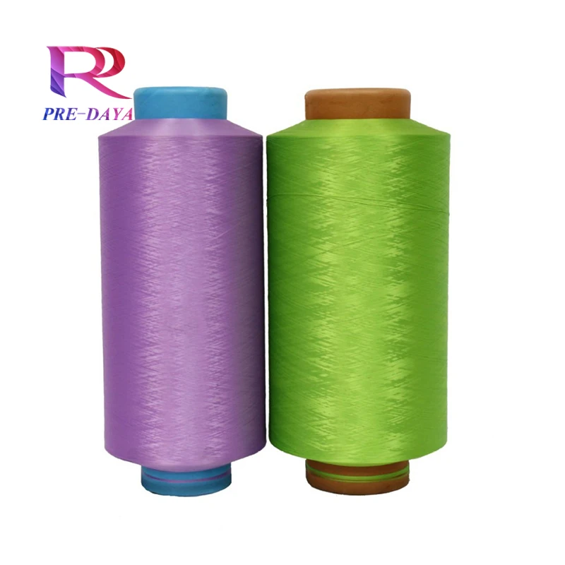 Polyester DTY colored yarn 75D-100D-150D-300D-450D-600D heavy mesh light mesh