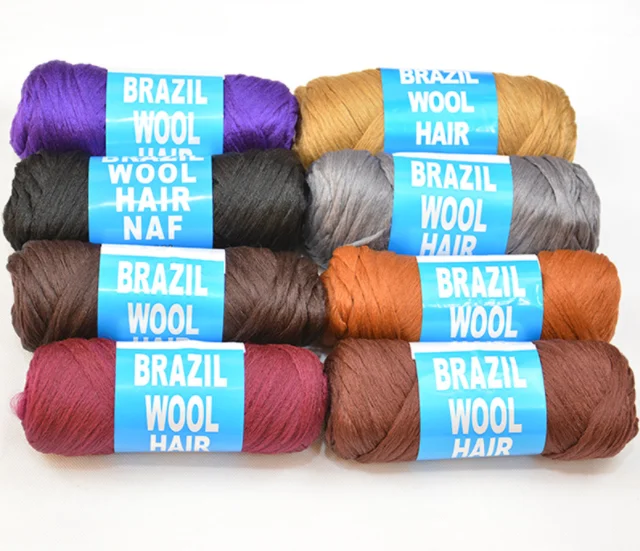 High Quality 100%Acrylic Brazilian Wool Hair Yarn For Dreadlocks
