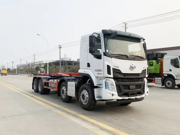 8X4 Liuqi chenglong  Waste Collection Garbage Hydraulic Lifter Bin Lifting Roll Off Truck Dumpster Hook Lift Waste Truck