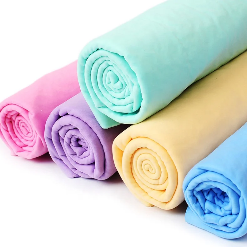 Multifunctional Micro Fiber Towel Absorbent Materials PVA Chamois Microfiber Cleaning Cloth
