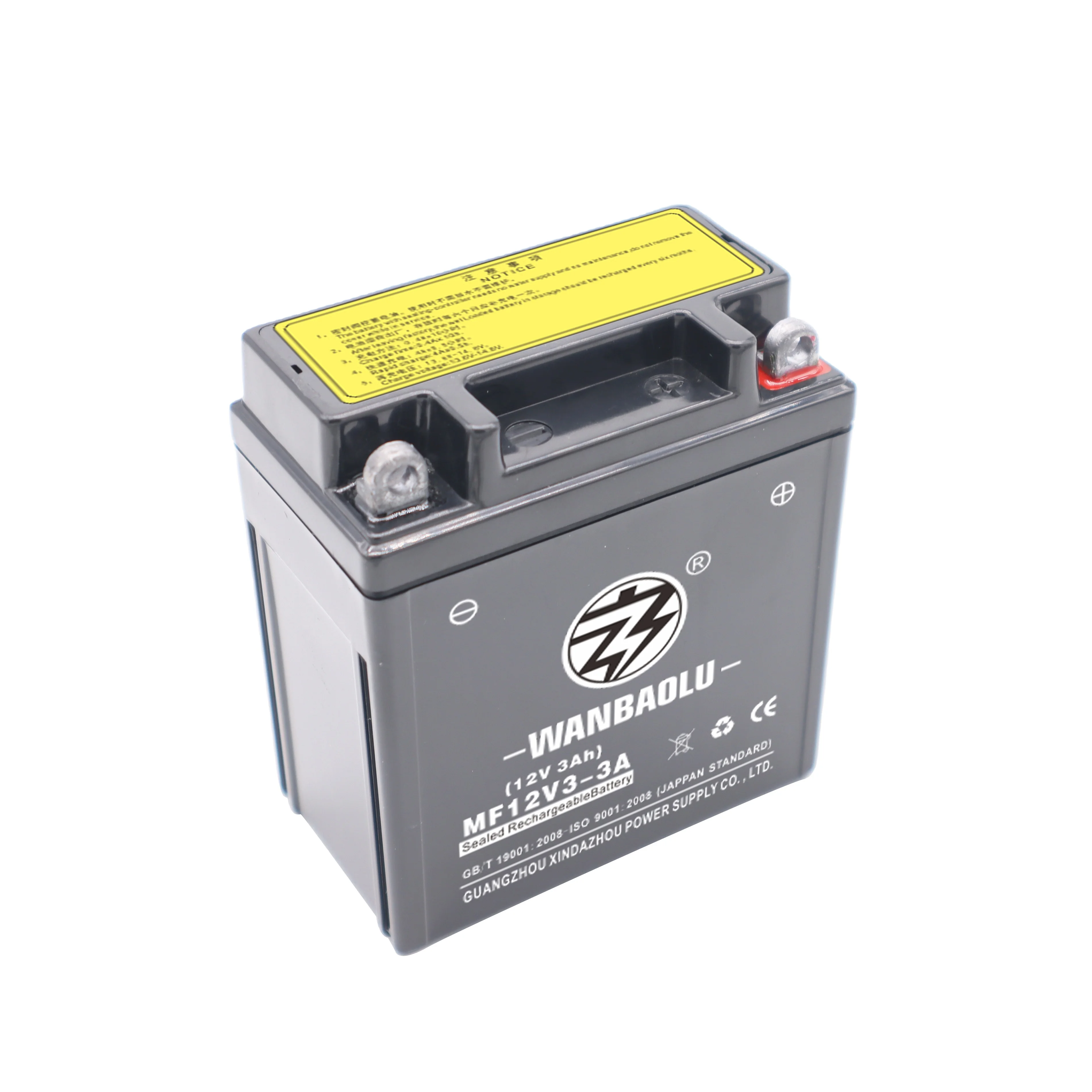 
MF lead-acid battery 12V3A lead acid batteries motorcycle battery YB3A 12N3L 