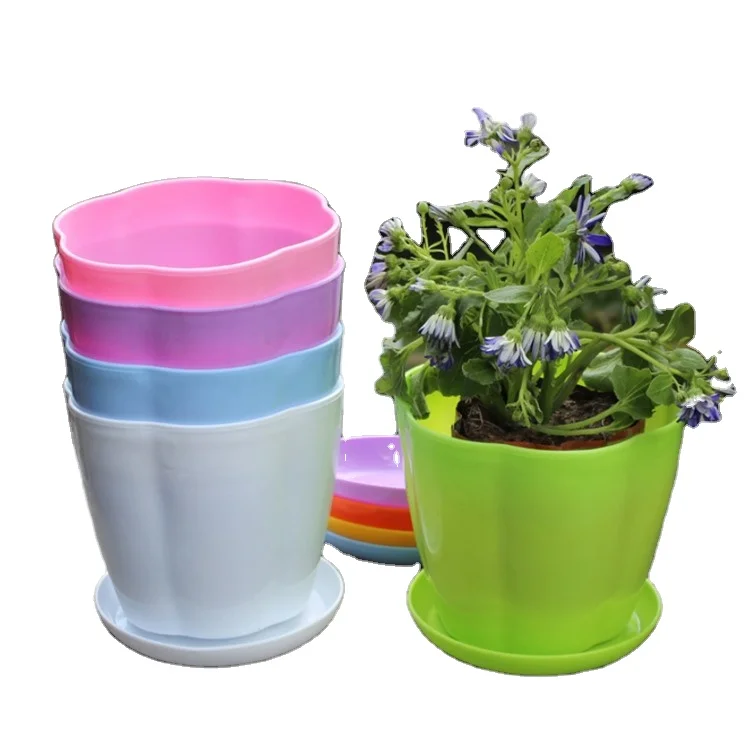 Potted Cultivation Cylinder Mini Fleshy Plant Garden Tools Plastic Enduring Bucket Flower Pot Decoration Home Vase