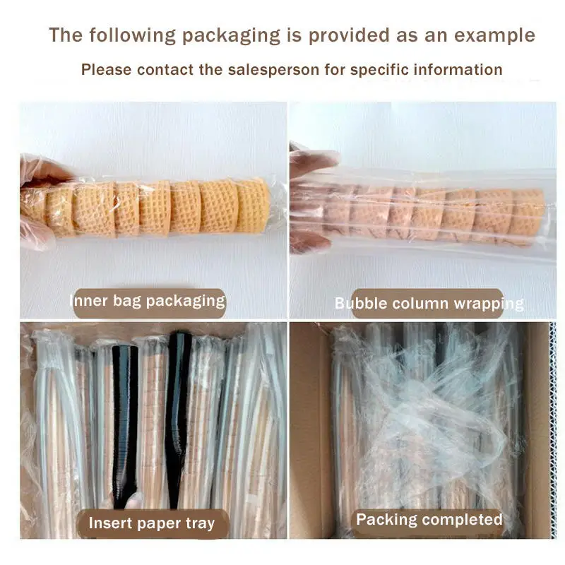 200 large sized DIY food wholesale snacks biscuit snack accessories flat mouth ice cream crispy egg cones ice cream cones