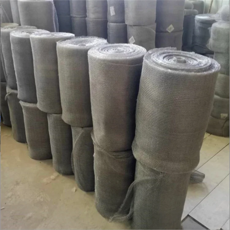 Offer 2205 316 316L 304 304L stainless steel crochet weaving ginning multi strand filter knitted wire mesh