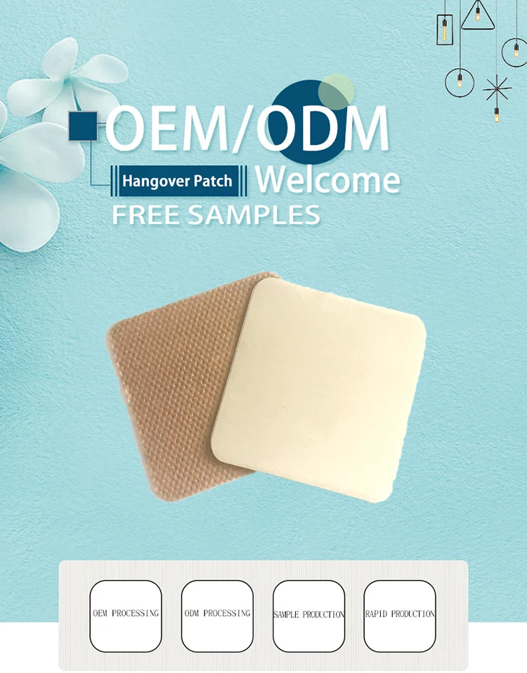 HODAF Factory Direct Sales Treatment Effectively Prevent Hangover Vitamin Energy Patch Party