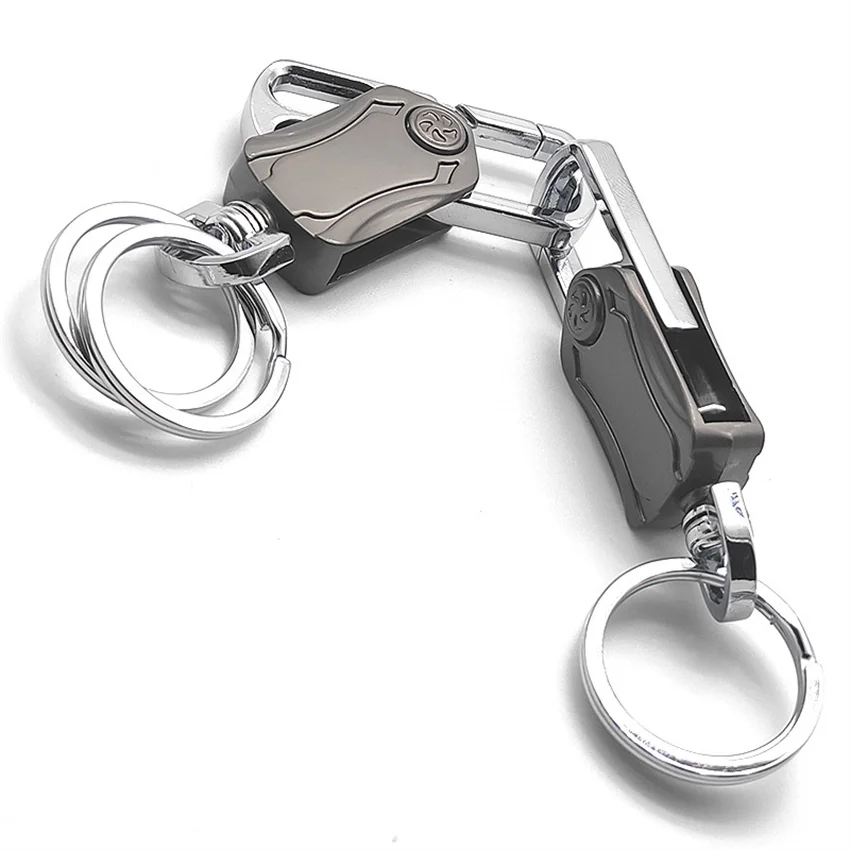 Wholesale custom logo decompression toys car pendant fingertip gyro metal keychain