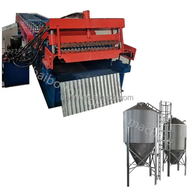 Galvanized Sheet Top Grain bin silo roof Panel Roll Forming Machine