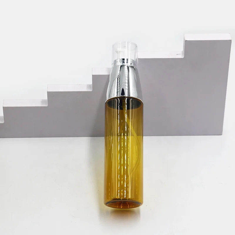 Available From Stock Spray PET Bottle 150ml 180ml 200ml Luxury Silver Gold Plastic Pump Bottle High Quality Mist Spray Bottle