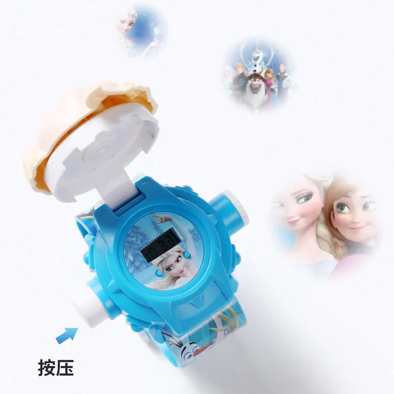 Custom Mickey cartoon 3D watch with clamshell puzzle anime electronic toy watches