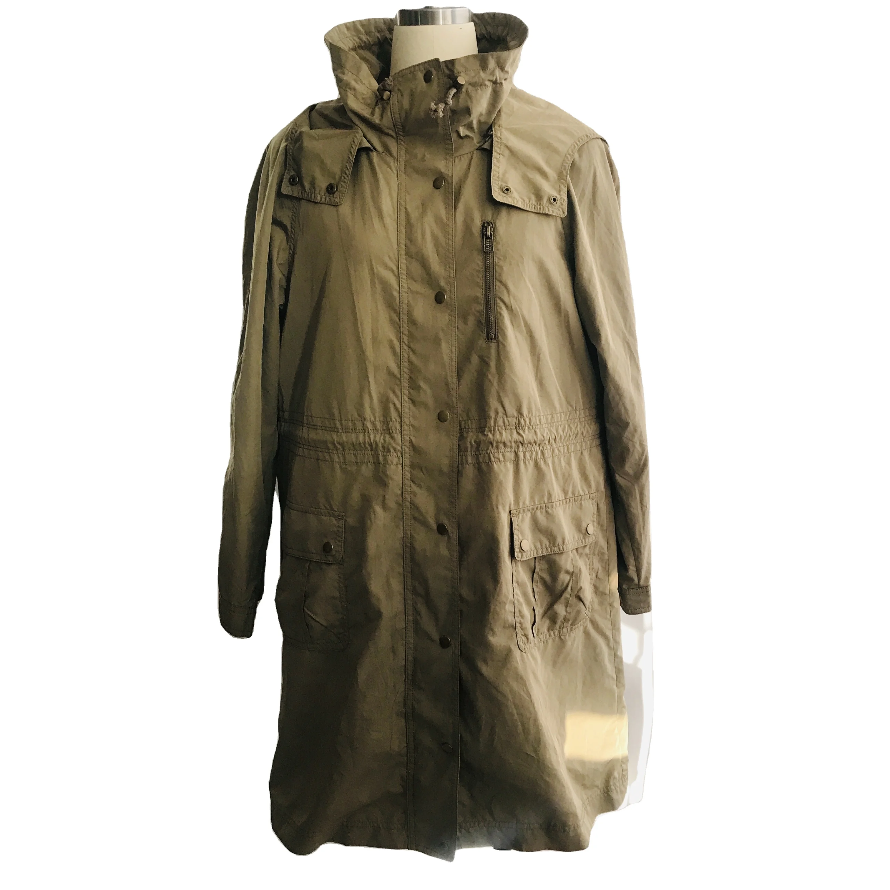 
 Женское пальто с длинным рукавом, на пуговицах  