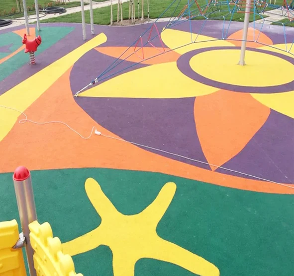 Color bright and color durable Playground outdoor rubber flooring /EPDM rubber granules /SBR crumb rubber