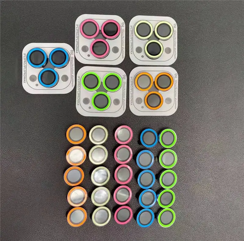 New Design Luminous Camera Lens Tempered Glass Screen Protector For Iphone 11 12 13 14 15 Pro Max