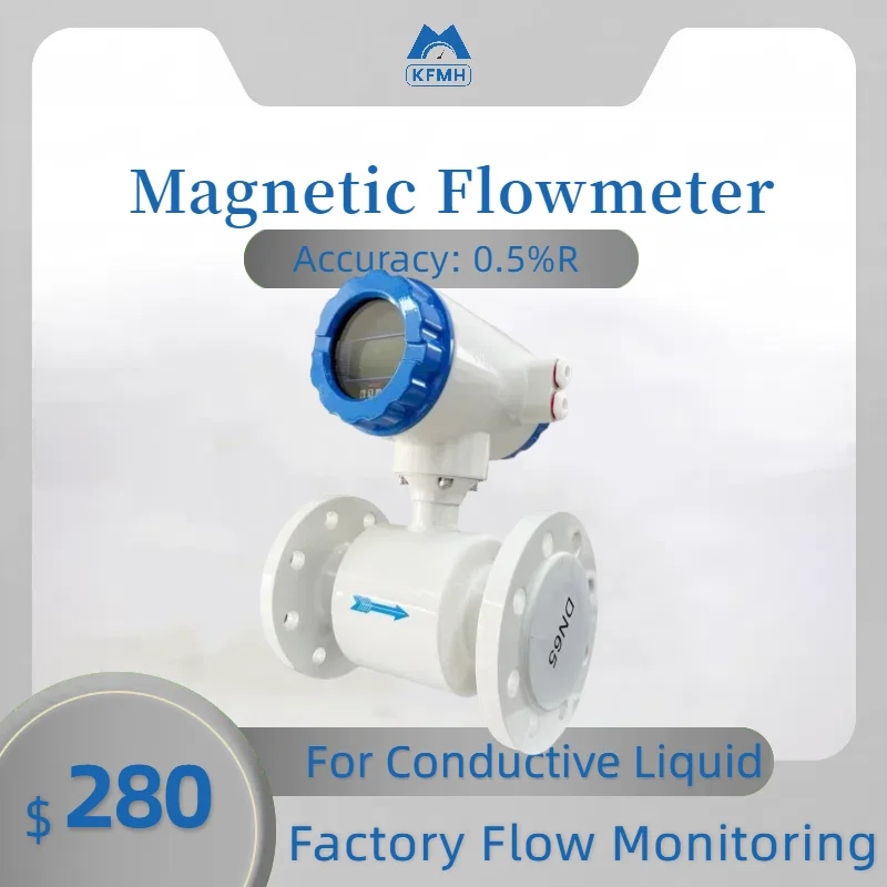 Flange Connection Sewage Water Flowmeter Good Price 0.5%R Water Modbus Electromagnetic Flowmeter
