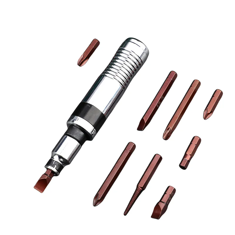 Tuosen hardware tools hexagonal screwdriver head set cross word multifunctional 12 pieces 16 pieces impact screwdriver set