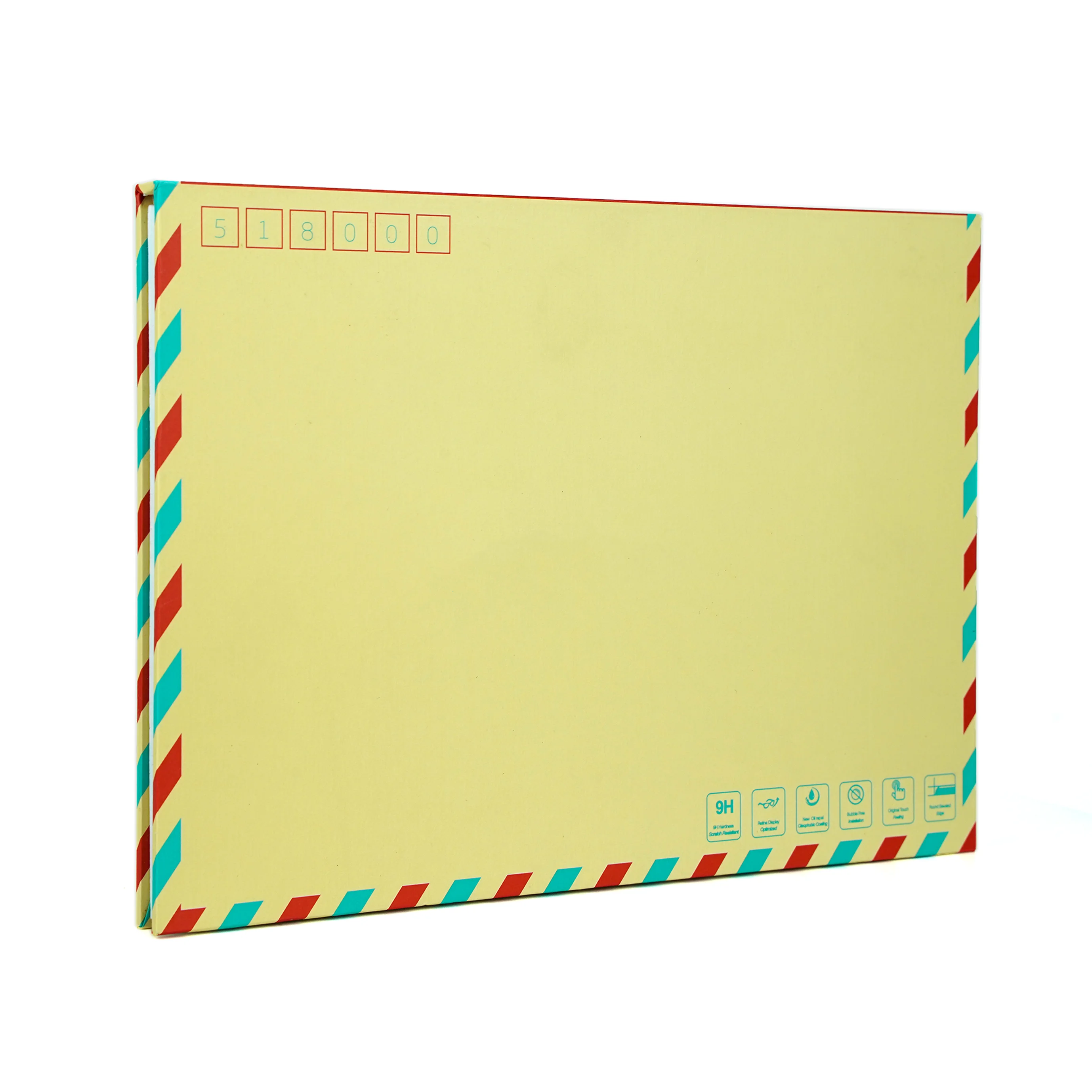 Custom Logo EVA inner rigid folding box kraft paper cardboard box flip book box for packaging