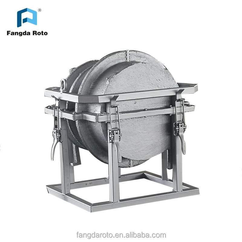 Rotomolding aluminum mold for plastic manhole