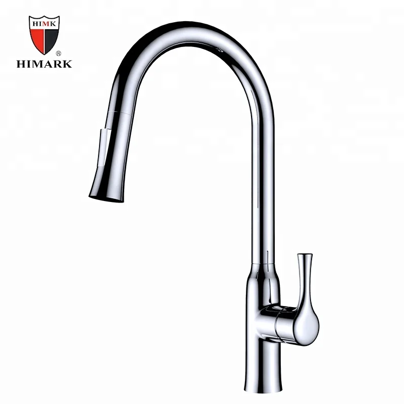HIMARK  brass modern keuken kraan grifo para cocina torneira gourmet flexivel pull out kitchen mixer taps sink faucet