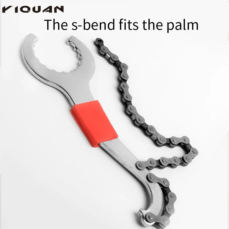 Hot Sale Bike Chain Spanner Tool Whip Bottom Bracket Repair Flywheel Removing Tail Hook Wrench Maintenance Tools