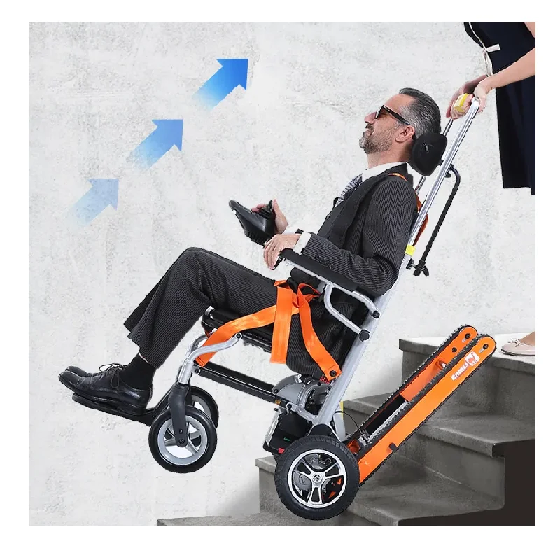 150w Double Motor Electric Wheelchair Excellent Intelligent Braking System Stair Climbing Wheelchair Electric