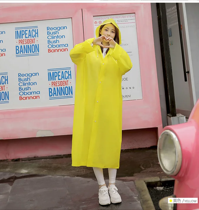 Portable Travel EVA Waterproof Raincoat for Adults Translucent Outdoor Plastic Jacket for Fishing Convenient & Stylish