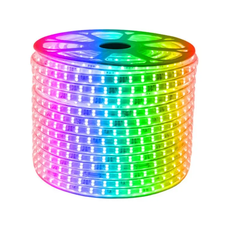 New Waterproof Heat Resistant 220 Volt LED Strip Light Bar Color Changing RGB LED Strip Light