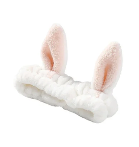 Женские эластичные повязки для волос из кораллового флиса, мягкие повязки для волос для мытья лица, повязка на голову с бантом, аксессуары для волос, милые головные уборы для девочек