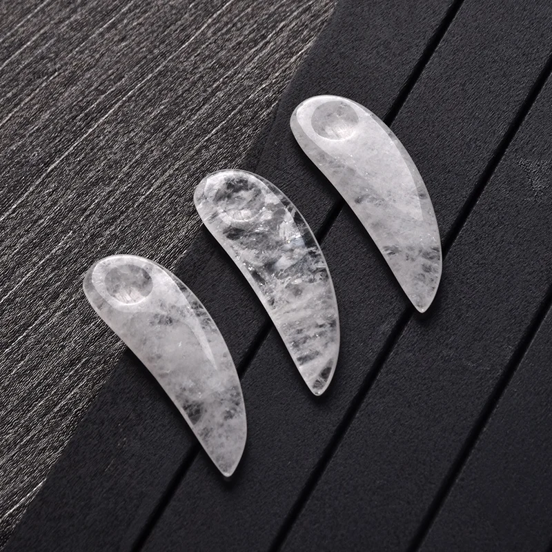 Hot Selling Natural Quartz Guasha Spoon Personal Care Eye Cream Spoon Jade Facial Mini Cosmetic Spatula
