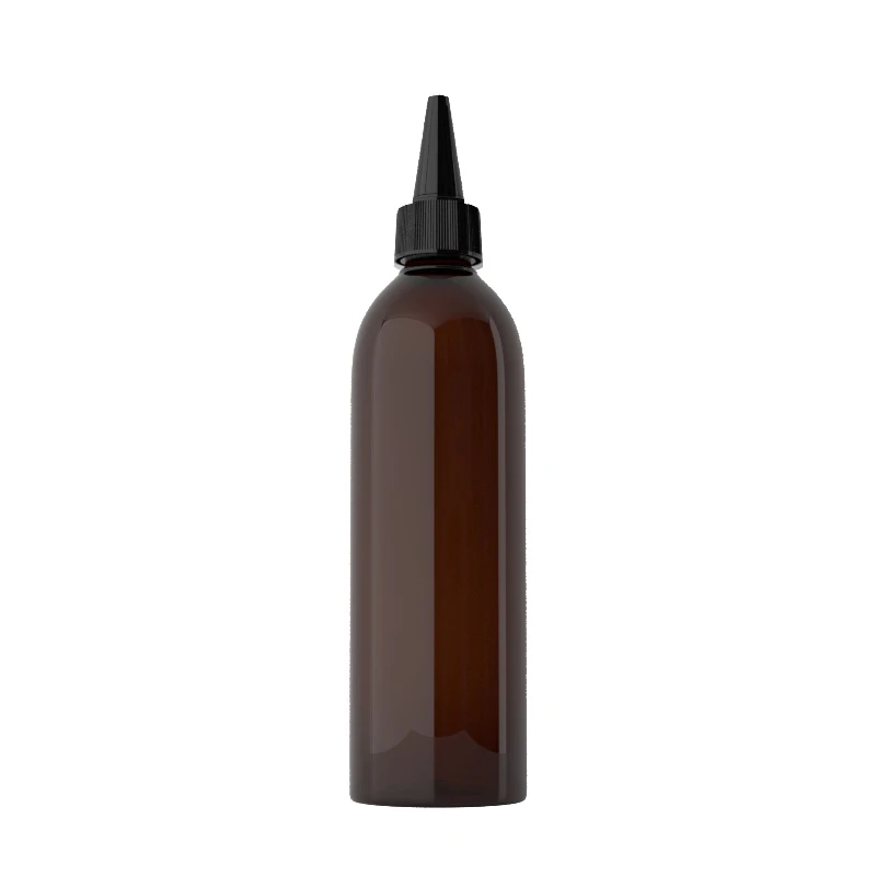 Empty 250ml PET Soft Touch Plastic Squeeze Spout Cap Bottle With Screw Cap For Cosmetic Packaging