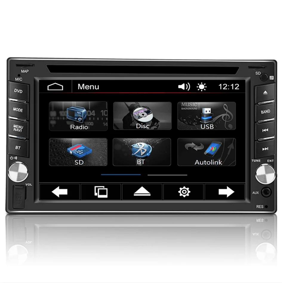 6.2' 2din autoradio hot sale wince car receiver with usb car radio mp5