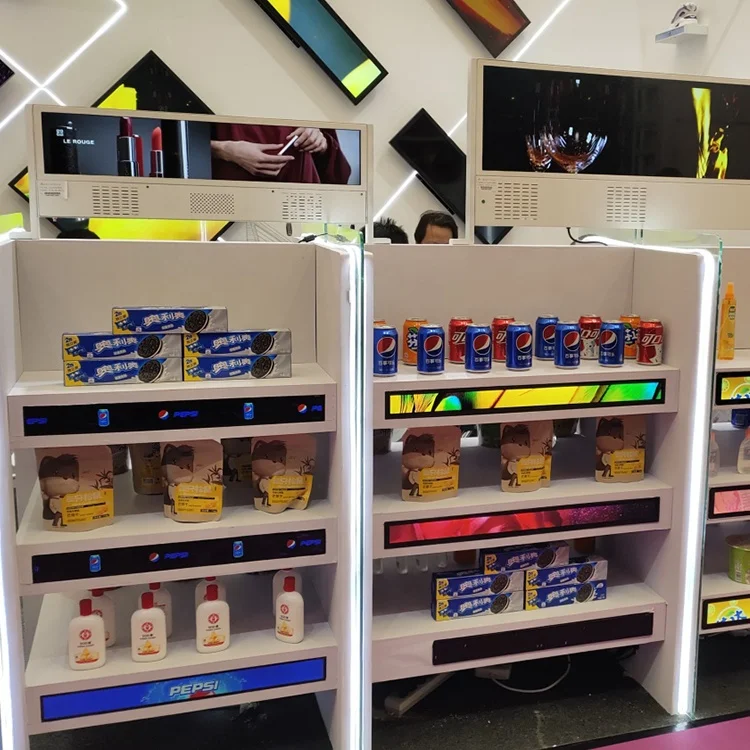 23.6 To 47.7 Shelf Edge Ultra-wided Stretch Bar Screen Indoor LCD Customized Size Commercial Information Display Monitor