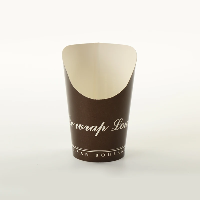 Disposable Kraft Paper French Fries Box Food Packaging Fried Chicken Snacks Take Away Hot Potato Chips Paper Cup