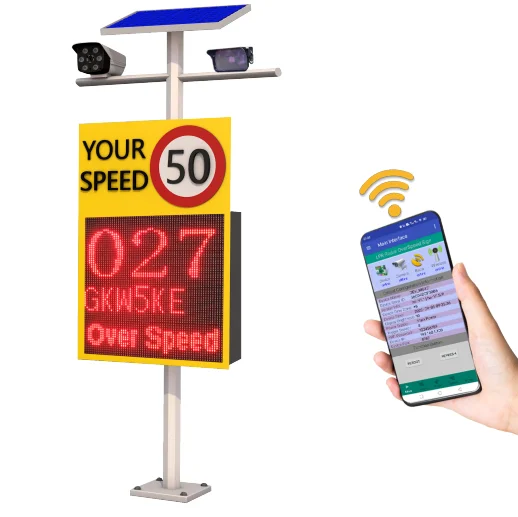Traffic Radar Speed Sign With Detectable Camera