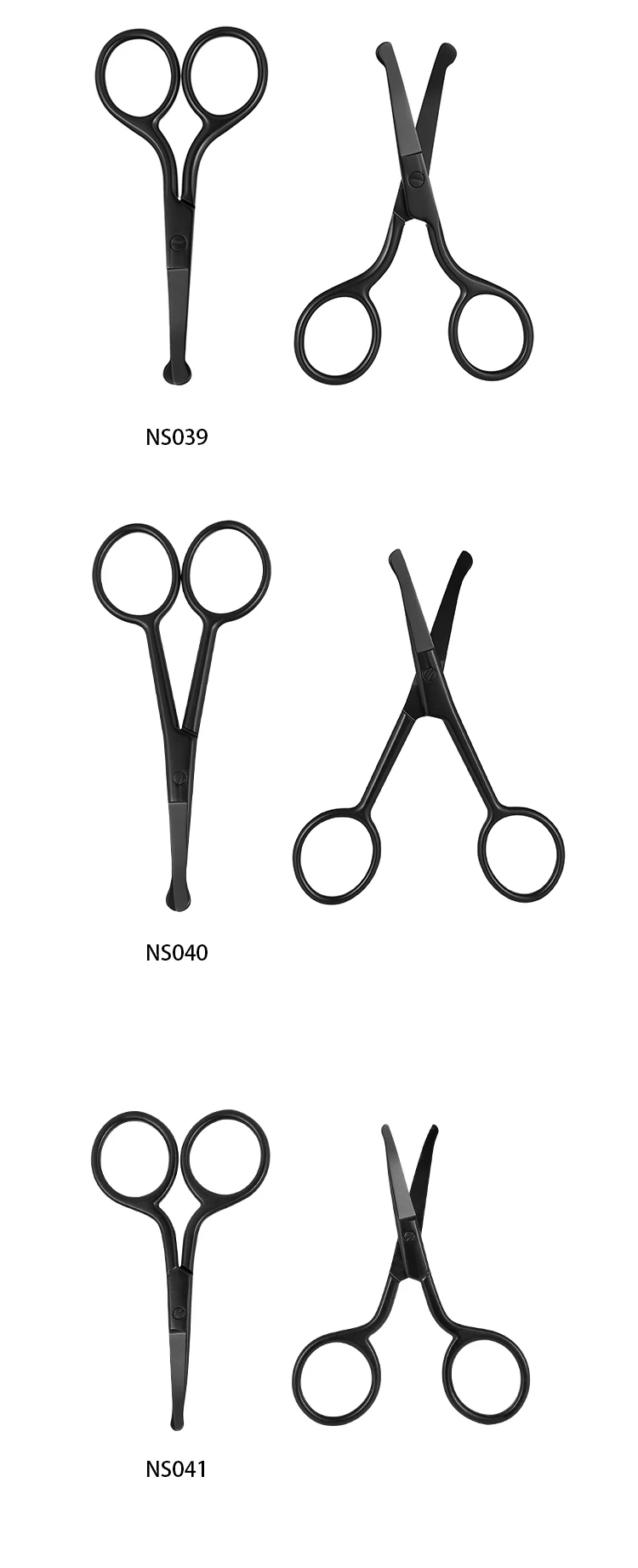 Wingether High Quality Wholesale Manicure Master Scissors Russian Manicure Scissors Litmus Black Scissors
