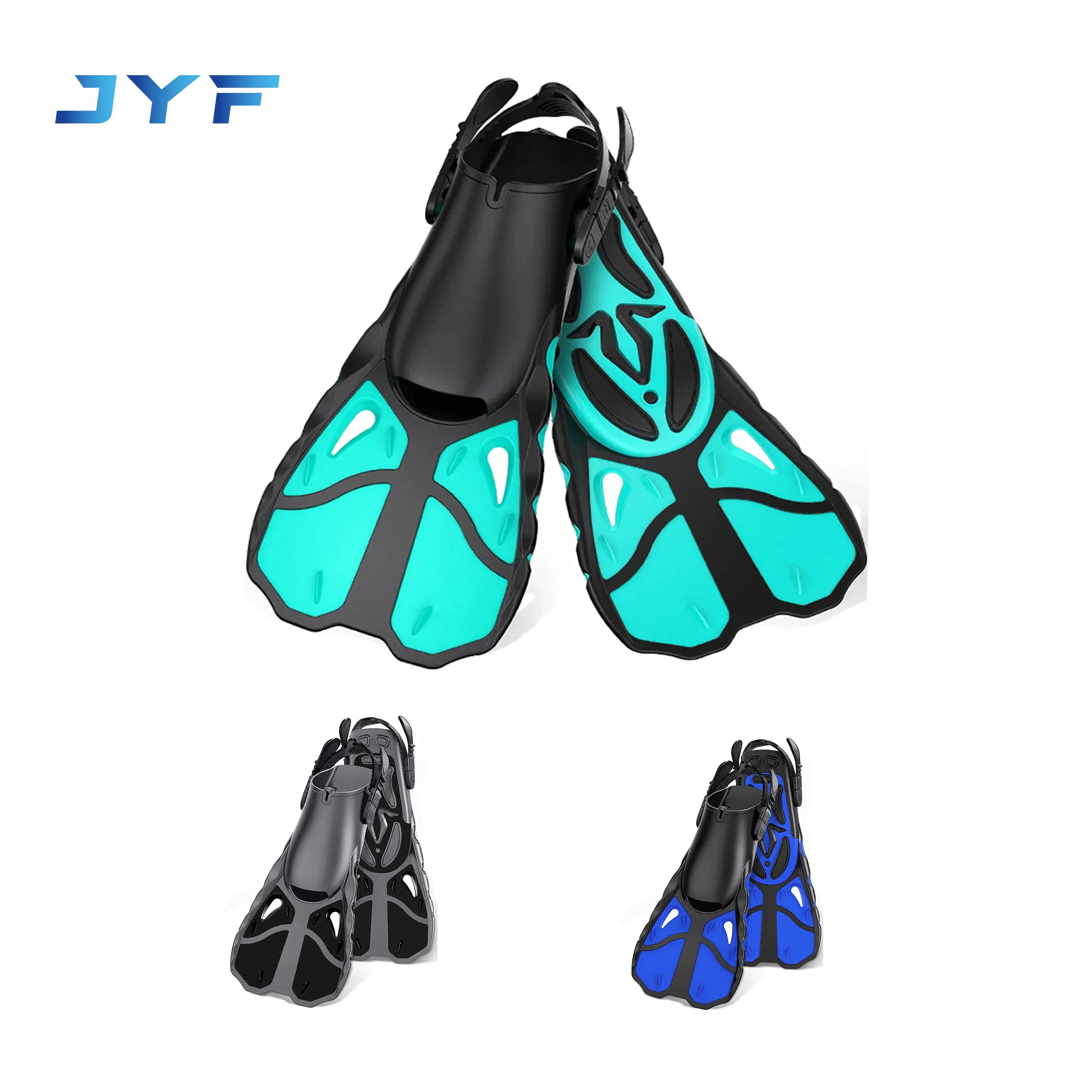 Good Selling JYF Brand Snorkel Fins Swim Flippers Short Diving Frog Shoes